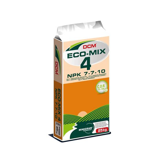 DCM ECO-MIX 4 NPK 7-7-10 szerves növénytáp (25 kg)